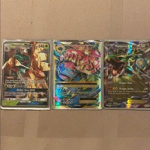 6 EX and GX Pokemon cards